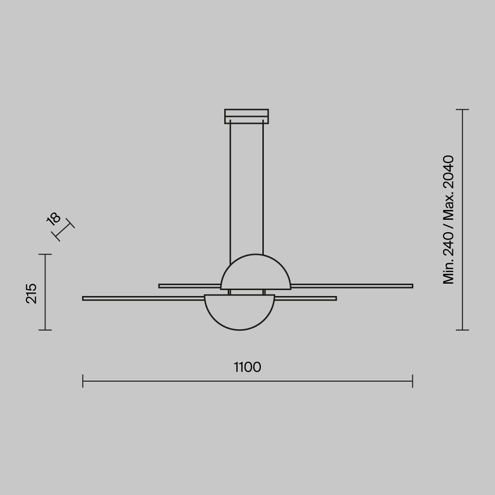 Подвесной светильник Maytoni Skyline MOD179PL-L26BS4K_MY
