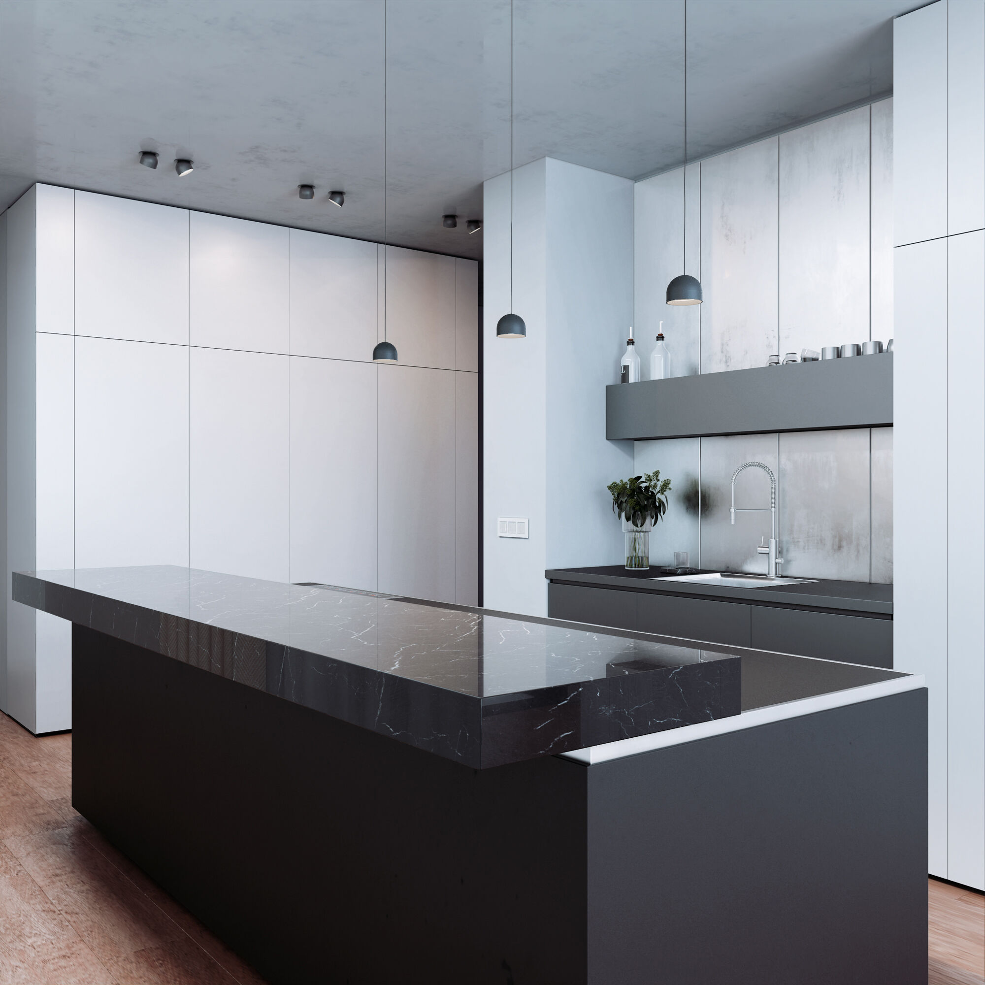 Подвесной светодиодный светильник Uno графит Elektrostandard Uno a065705_ES