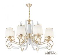 Подвесная люстра Arte Milano Florentina 303857/8 Wh/Gd
