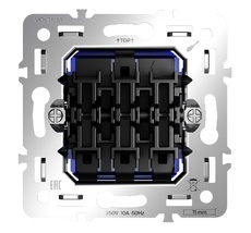 Механизм выключателя трехклавишного 10А S70 VLS0301M