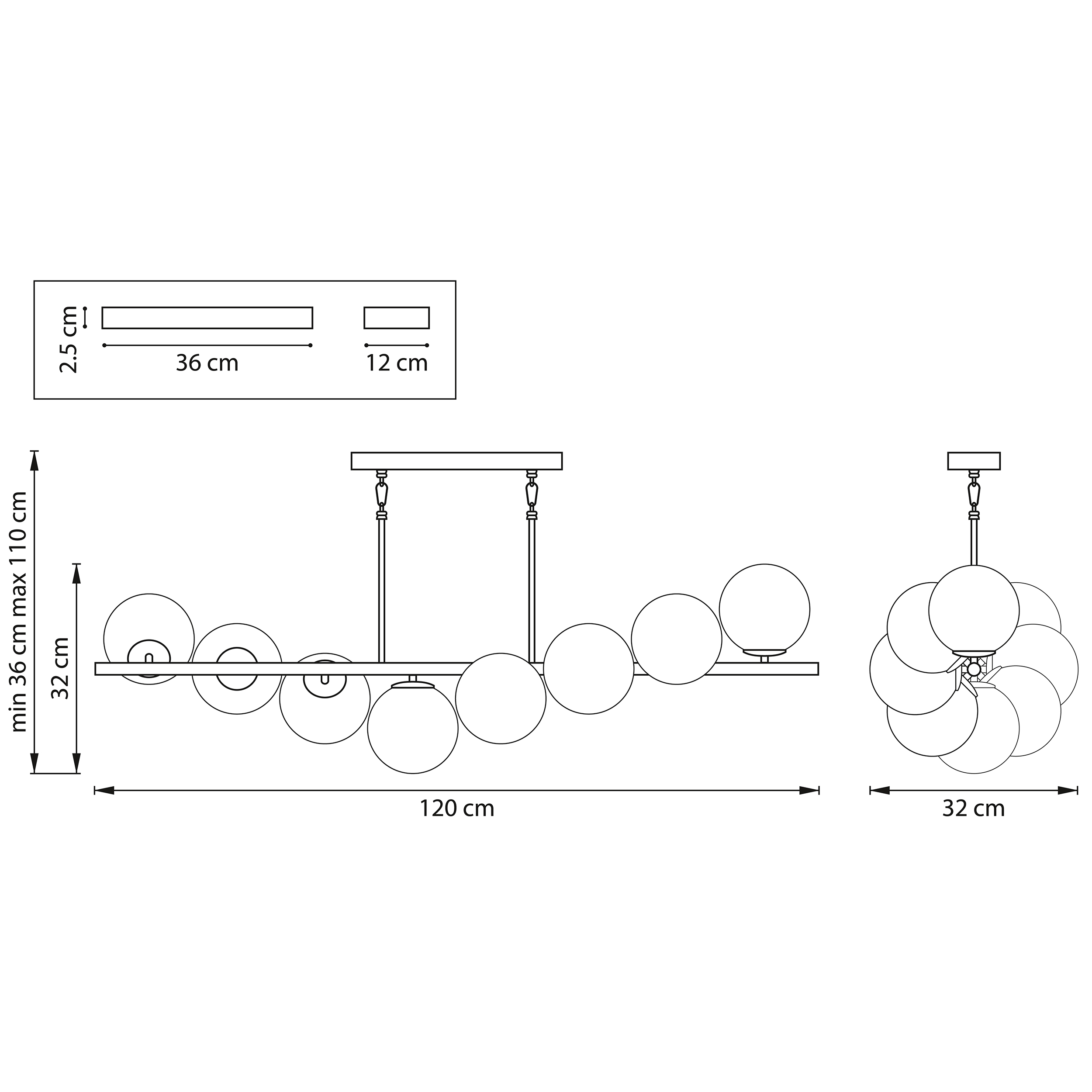 Потолочная люстра LightStar Croco 815187_LS