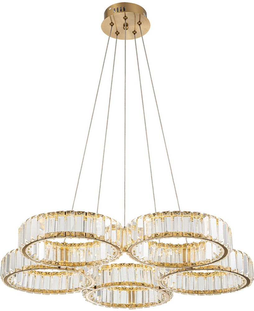 Подвесная люстра светодиодная (12036/5P Brass) Indigo V000074L