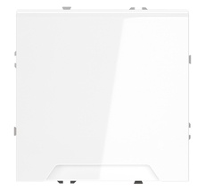 Розетка встраиваемая VOLTUM S70 с заземлением, защитными шторками и крышкой 16А, VLS040301