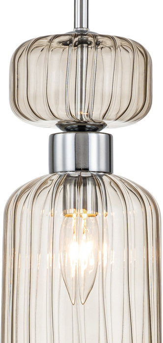 Подвесной светильник Escada 1141/1S Chrome/Beige_ESC