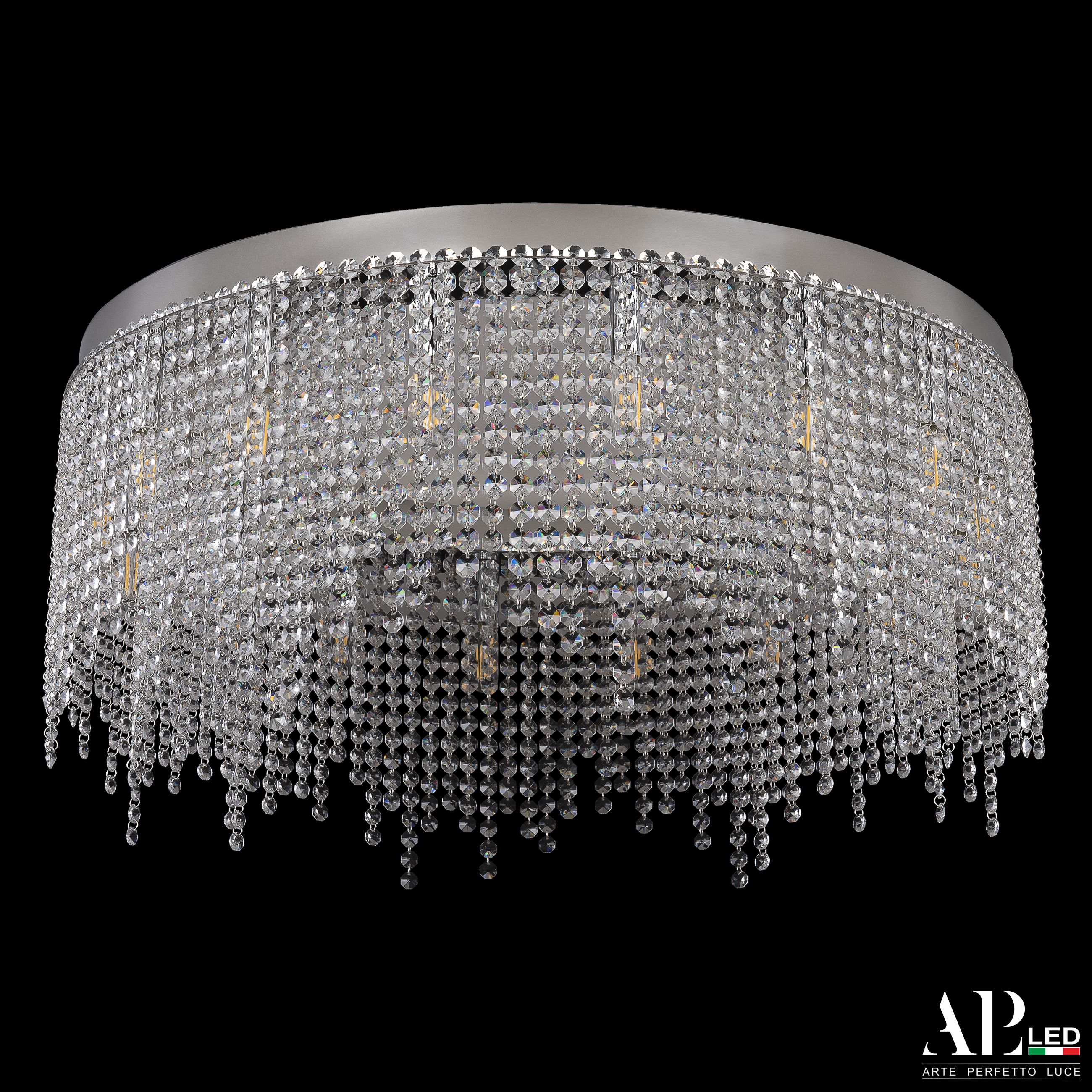 Хрустальная люстра APL LED Sicilia SH02.73.B.Ni.E14.PK_BI