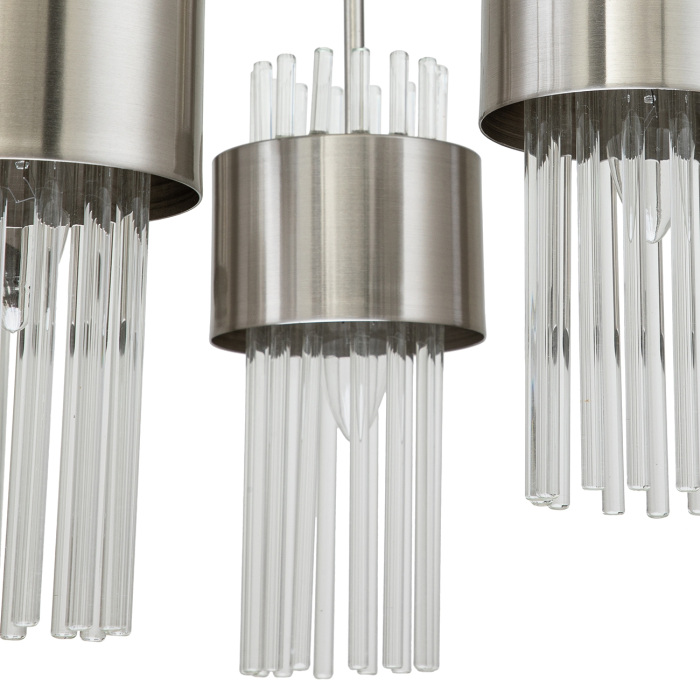 Подвесная люстра E14*40W Satin nickel Escada 656/6PL_ESC