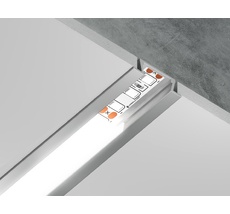Алюминиевый профиль встраиваемый для ленты до 11мм Ambrella Light ILLUMINATION GP1001AL_AMB