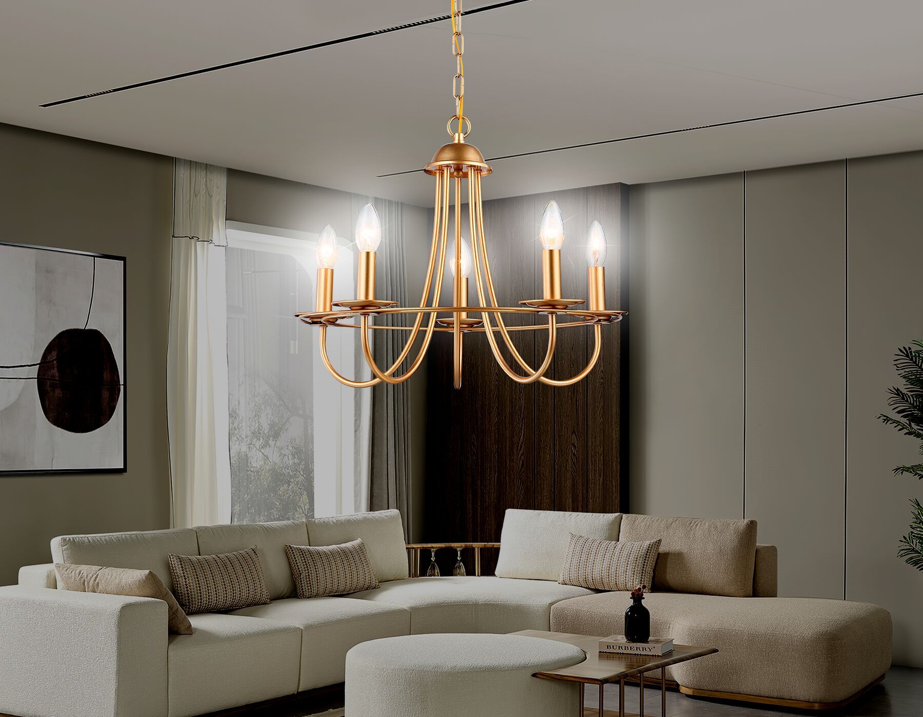 Подвесная люстра со сменной лампой Ambrella Light TRADITIONAL TR9615_AMB