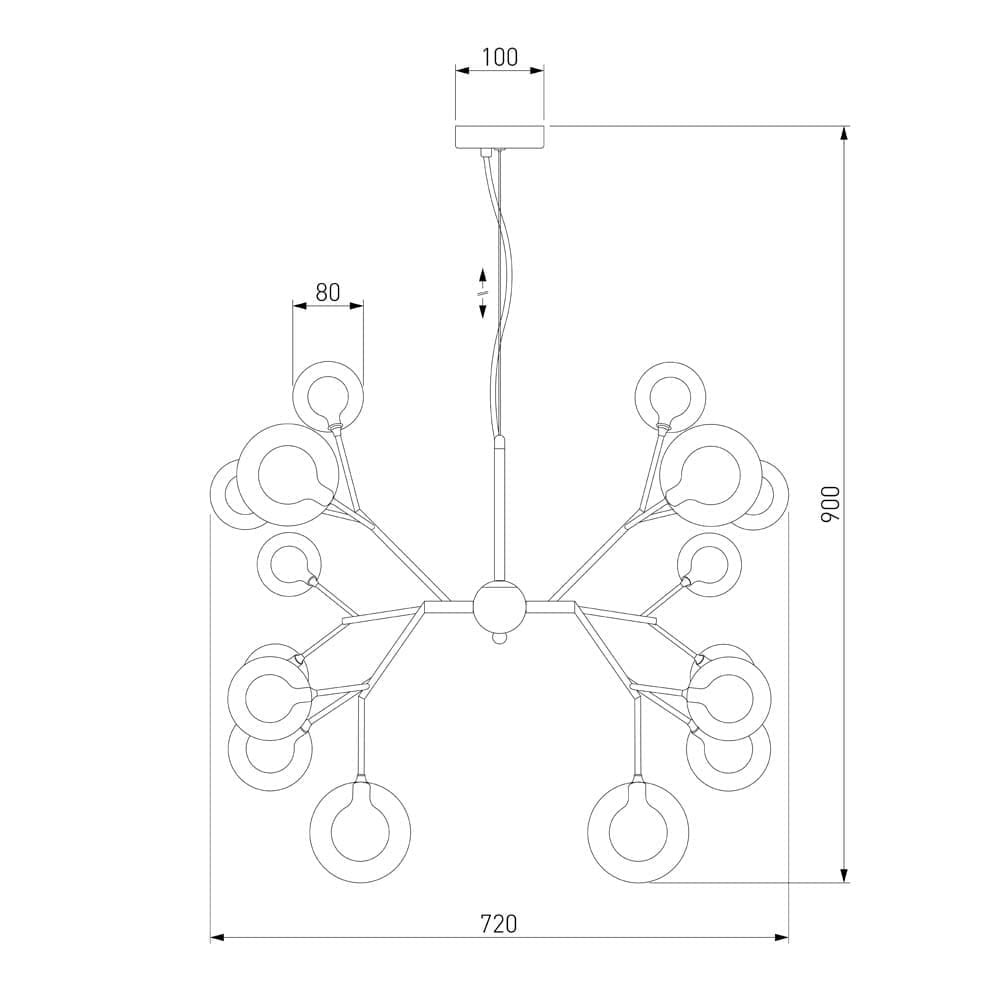 Подвесная люстра Bogates Pallina 00000086053_EU