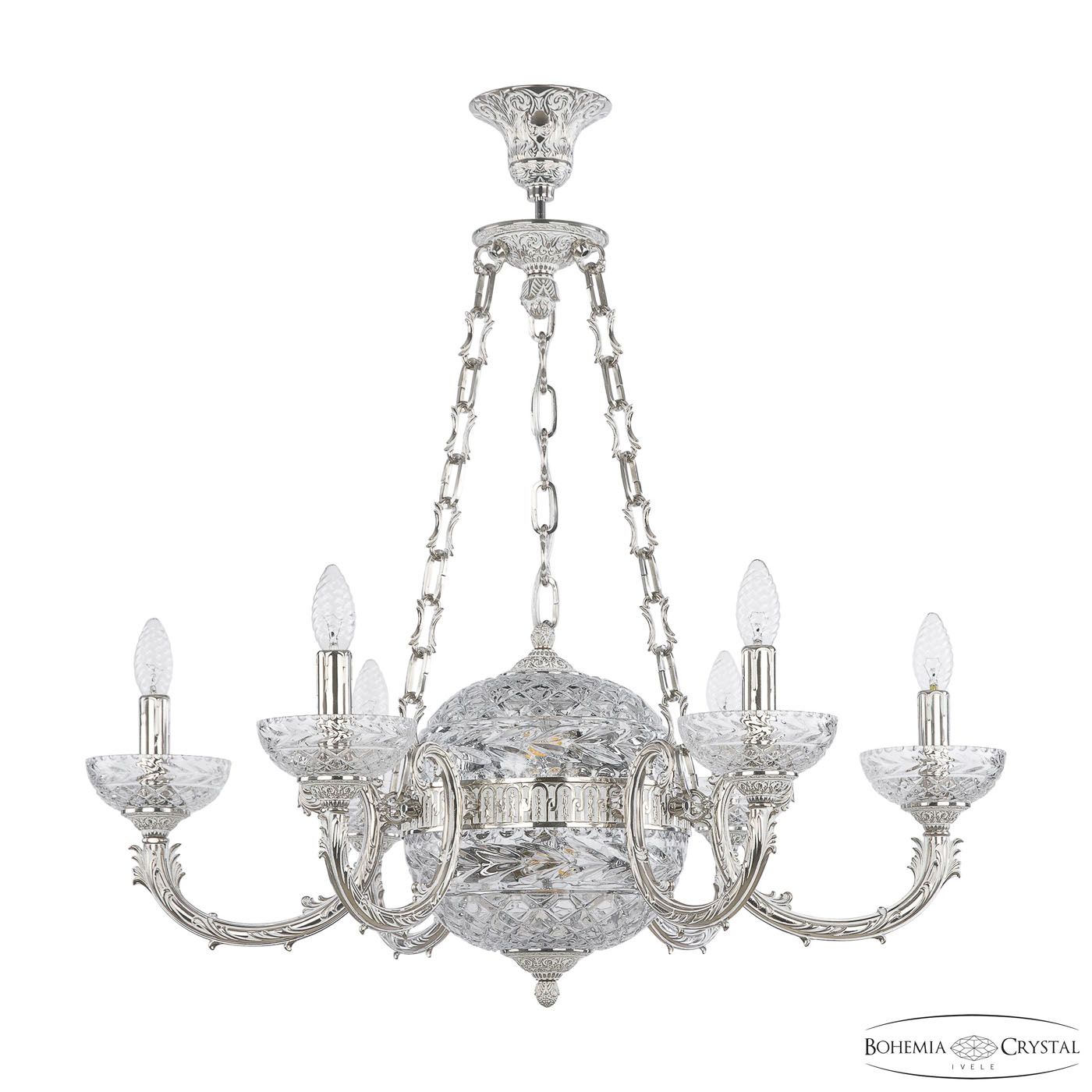 

Хрустальная люстра Bohemia Ivele 71009P/6/210 NW P Clear/M-1F, 71009P/6/210 NW P Clear/M-1F