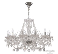Хрустальная люстра Bohemia Ivele Crystal 105/12/300 Ni_BI