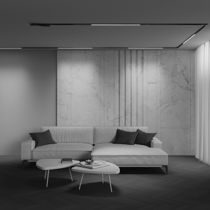 Трековый светильник низковольтный светодиодный 48V 18W 2700-6000K Zigbee Maytoni TR240-4-18WTW-DSZ-B_MY