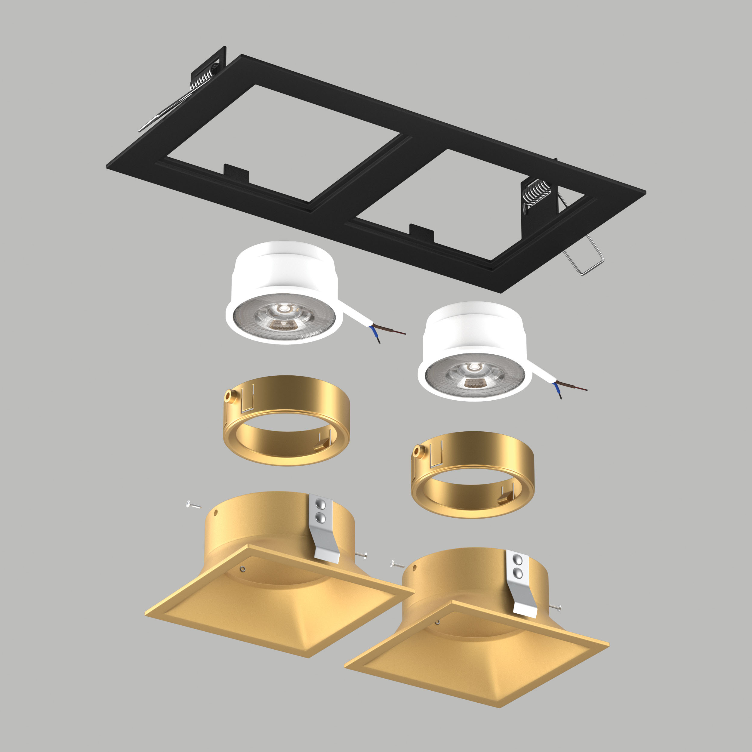 Встраиваемый светильник Lightstrar Domino D5270303GMOD_LS