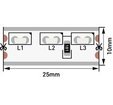 Светодиодная лента 1м. 9,6W 6000K - 6500K SWG315120-12-9.6-W-67 00-00003307_SW