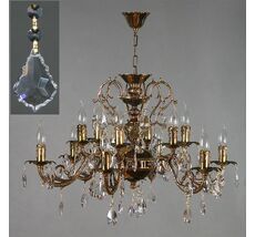 Хрустальная люстра Ambiente Ambient 8888/6+6 PB Leaf crystal_BZ