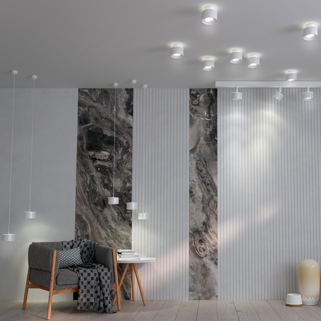 Подвесной светильник Novotech накладной светодиодный с переключателем цветовой температуры, длина провод 2м GIRO 358967