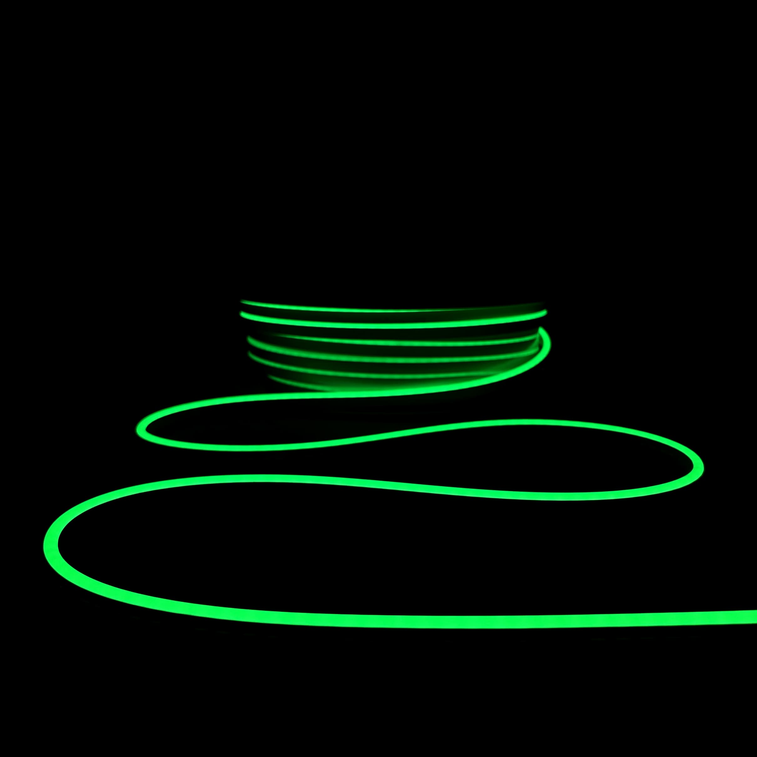 Односторонний Гибкий Неон 6х12мм Зеленый 12В, IP65 LTC FR-23526 FR-23526