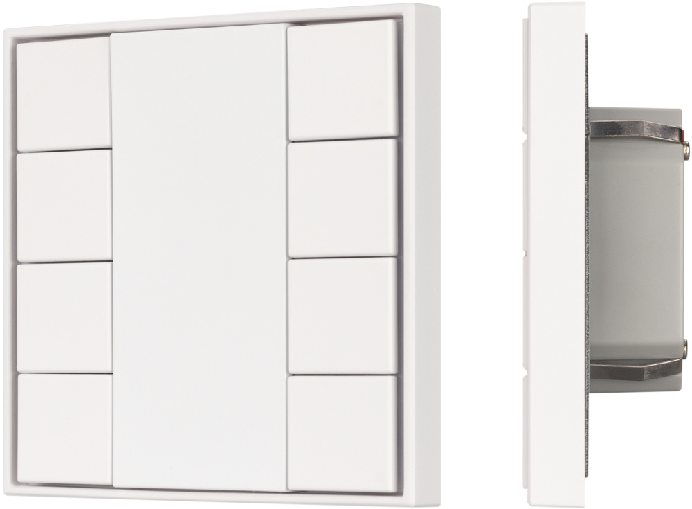 INTELLIGENT Кнопочная панель KNX-301-22-8-SH-IN White (BUS, Frame) (IARL, IP20 Пластик, 3 года) 037723 Arlight 037723_ARL