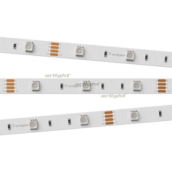 Лента RT-B30-10mm 12V RGB (7.2 W/m, IP20, 5060, 5m) (ARL, Открытый) 010596(2)_ARL