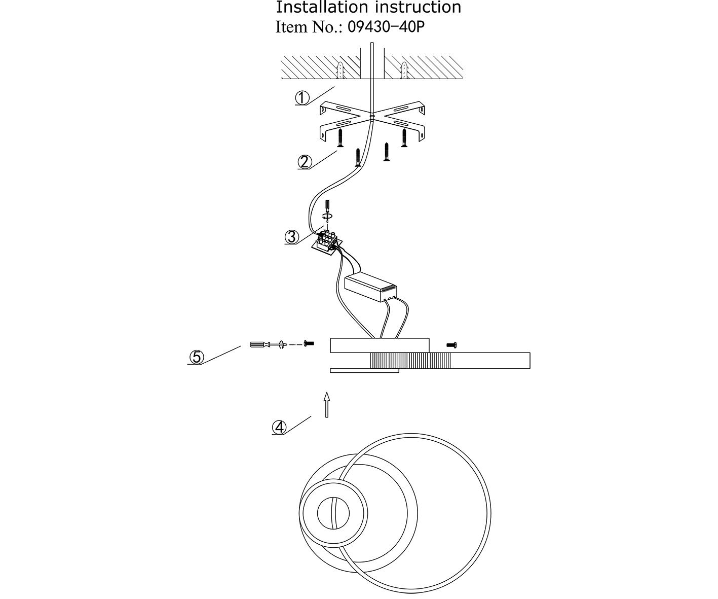 Потолочная люстра Kink Light Далим 09430-40P,19_KL