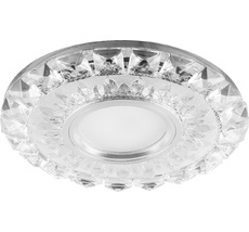 Встраиваемый светильник круглый с подсветкой Feron 28897_FR