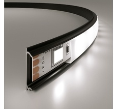 Гибкий алюминиевый профиль черный/белый для светодиодной ленты LL-2-ALP012 a053630_ES