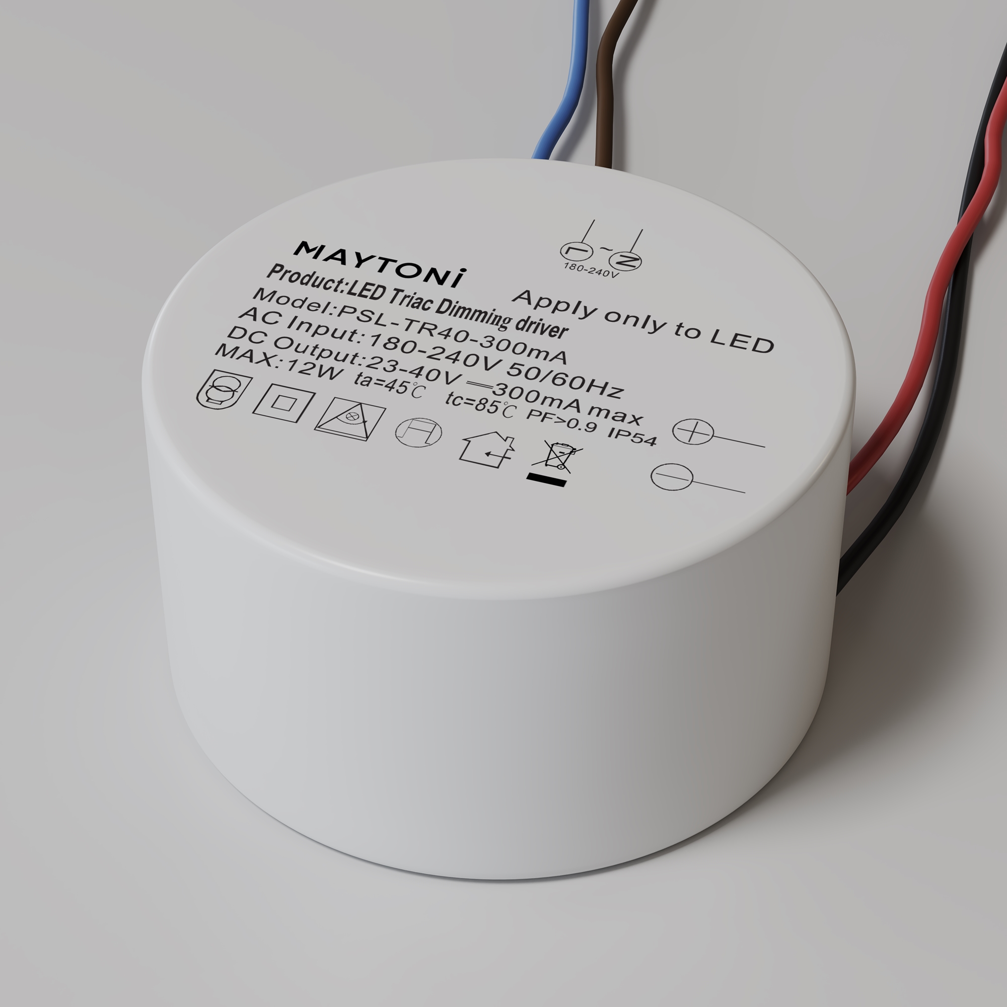 Источник питания 12W Maytoni Triac PSL-TR40-300mA_MY