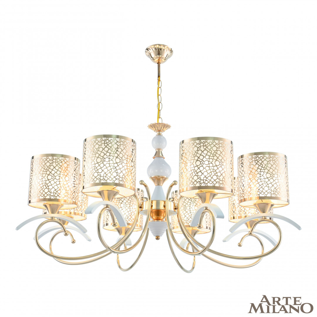 

Подвесная люстра Arte Milano Florentina 309787/8 Wh/Gd, 309787/8 Wh/Gd