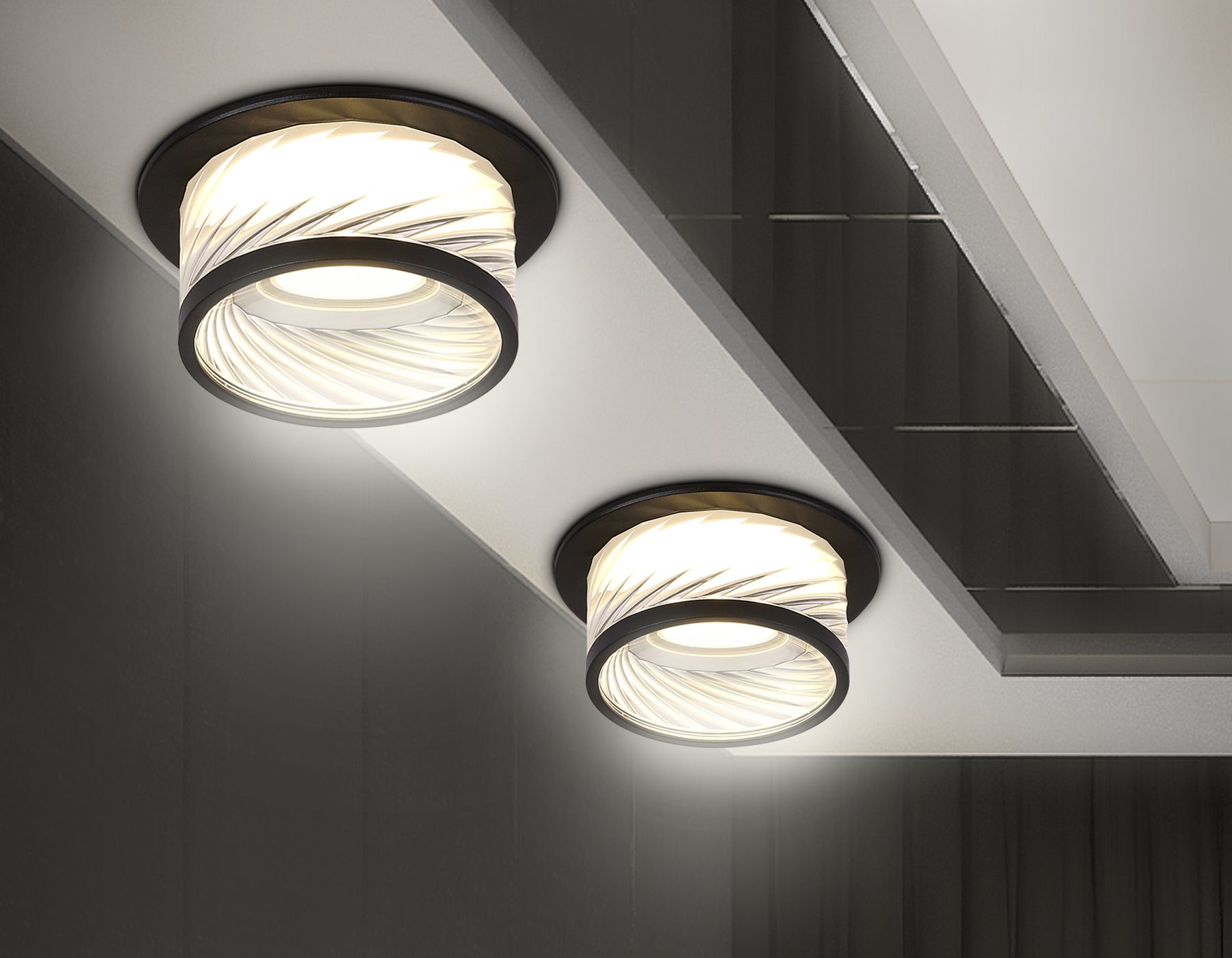 Встраиваемый светильник Ambrella light из стекла TECHNO SPOT TN TN1252_AMB