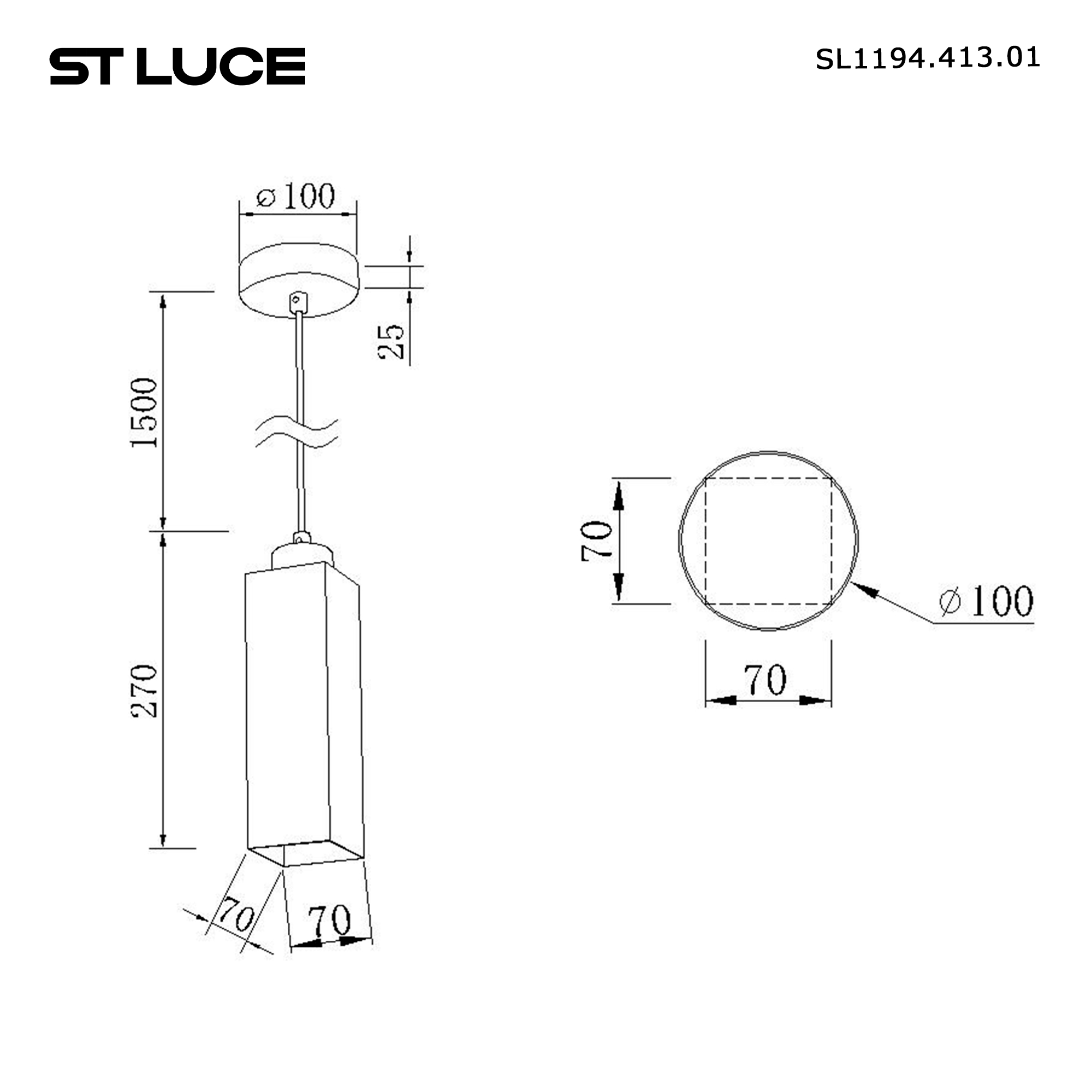 Подвесной светильник ST Luce EARTHY SL1194.413.01