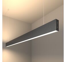 Подвесной светильник Elektrostandard Линейный светодиодный двусторонний 128см 50Вт 4200К черная шагрень Grand a042946_ES