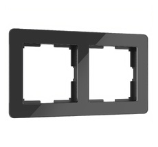Рамка на 2 поста Acrylic черный Werkel a059317_WR
