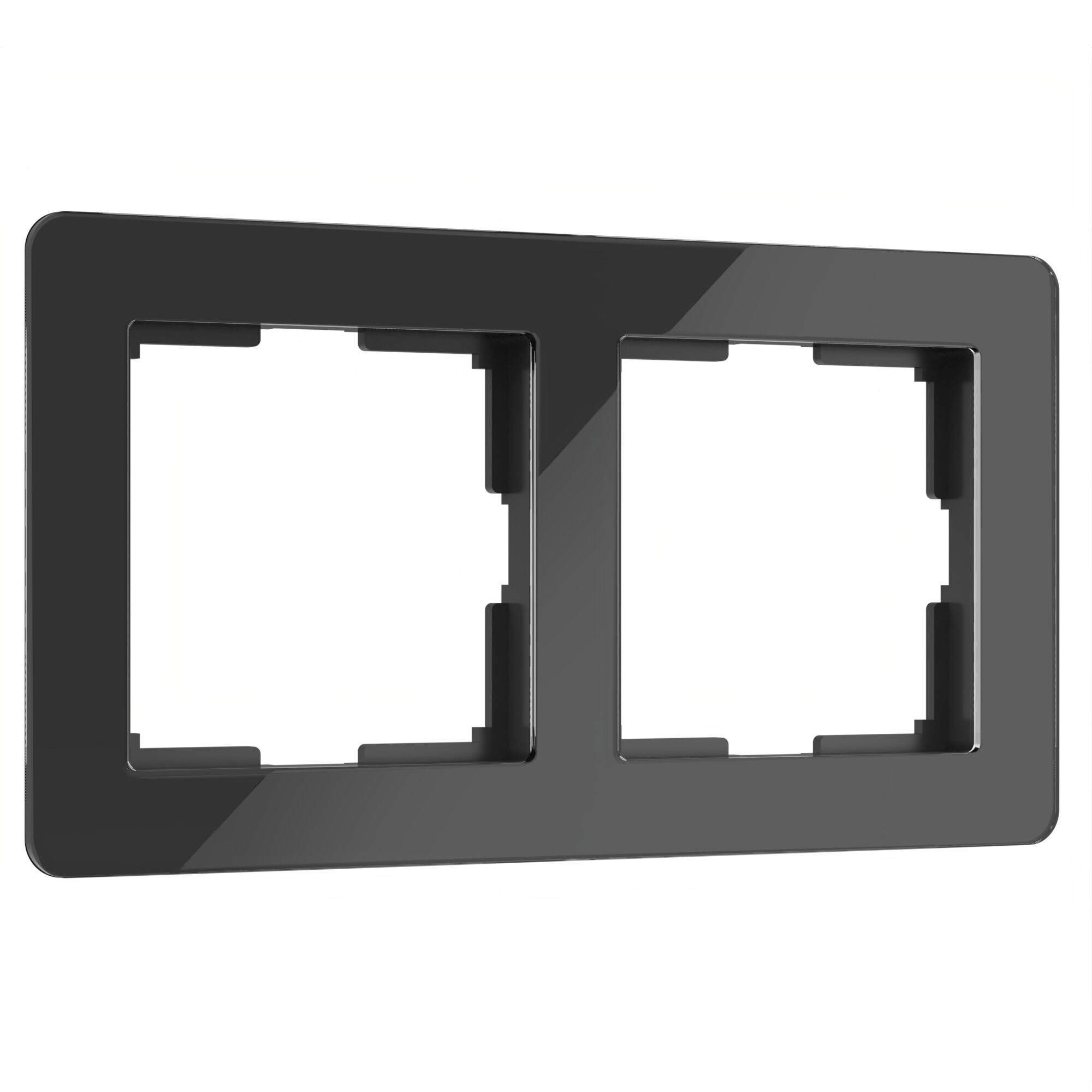 Рамка на 2 поста Acrylic черный Werkel a059317_WR