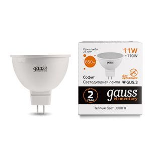 

Светодиодные лампы Gauss, Белый, 13511