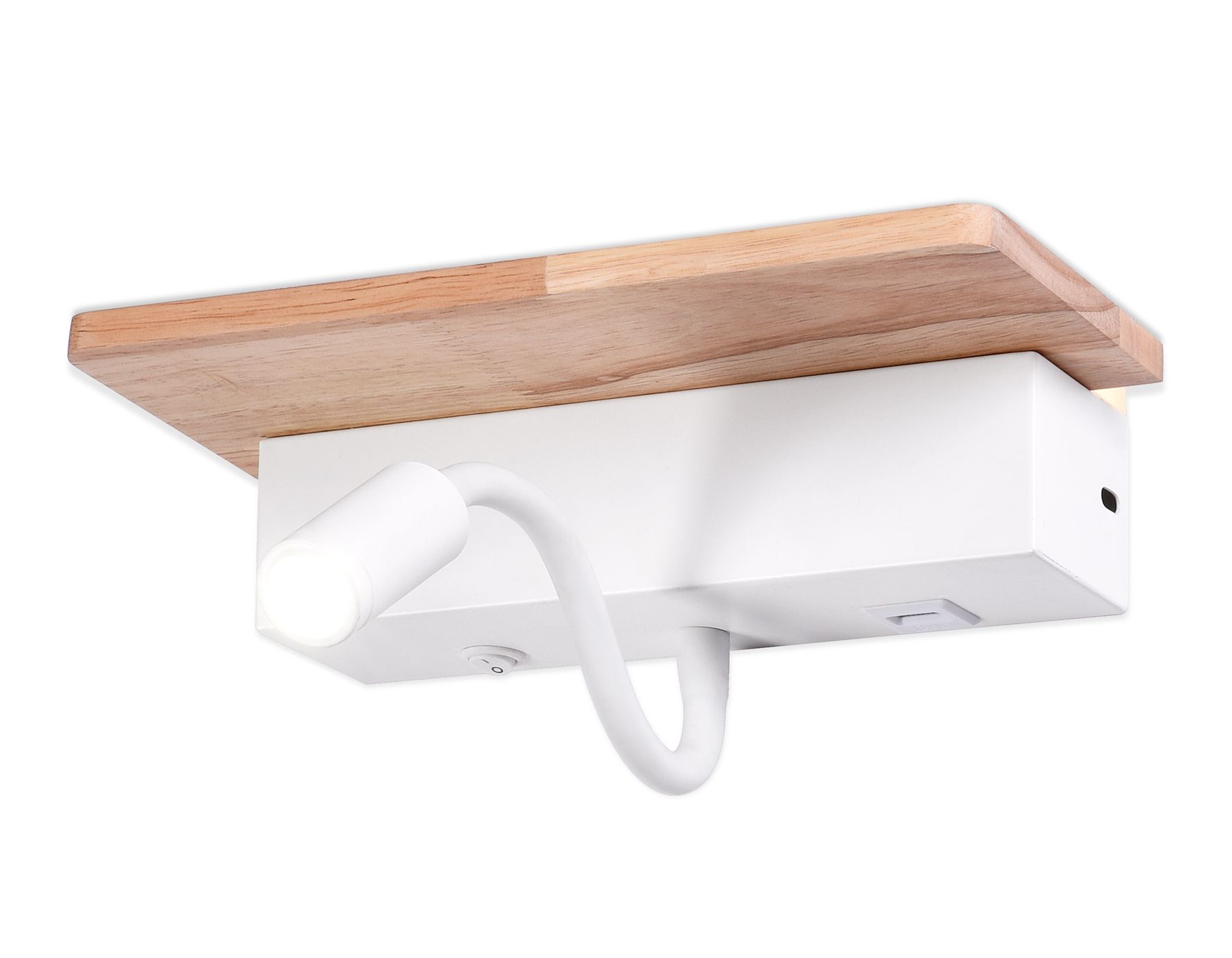 Настенный светильник Ambrella light светодиодный с выключателем, USB портом и полкой Wall FW290_AMB