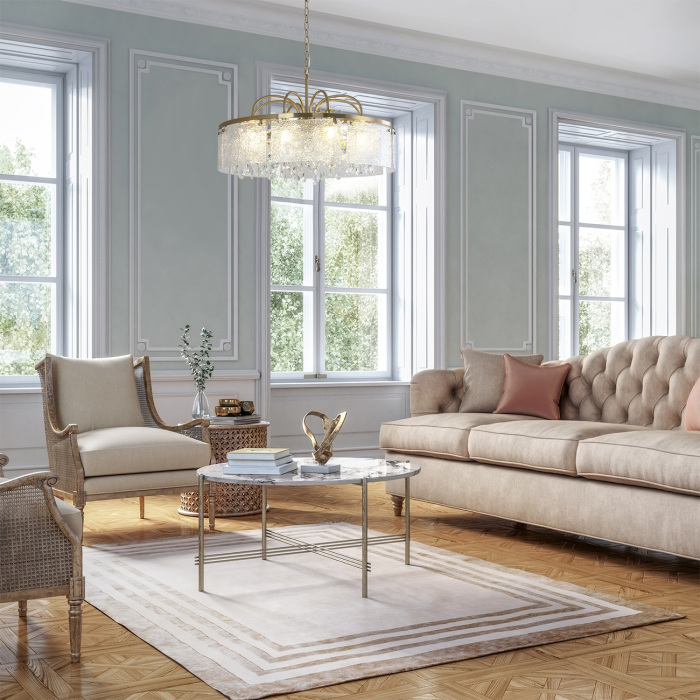 Подвесная люстра (12033/8P Brass) Indigo V000378