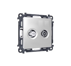 Комплект механизма розетки TV оконечной + SAT 5-862MHz 3.5dB/950-2150MHz 3.5dB ALFA QUANT (AP4133, VM217) Ambrella Volt MA413310_AMB