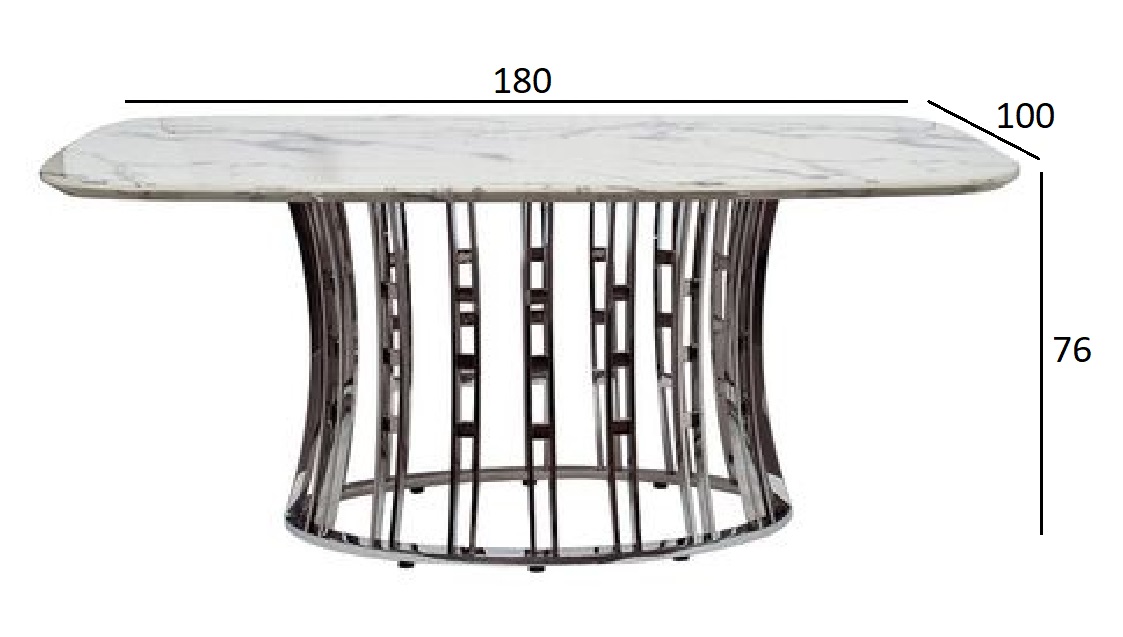 Стол обеденный Garda Decor 45EX-DT122-1