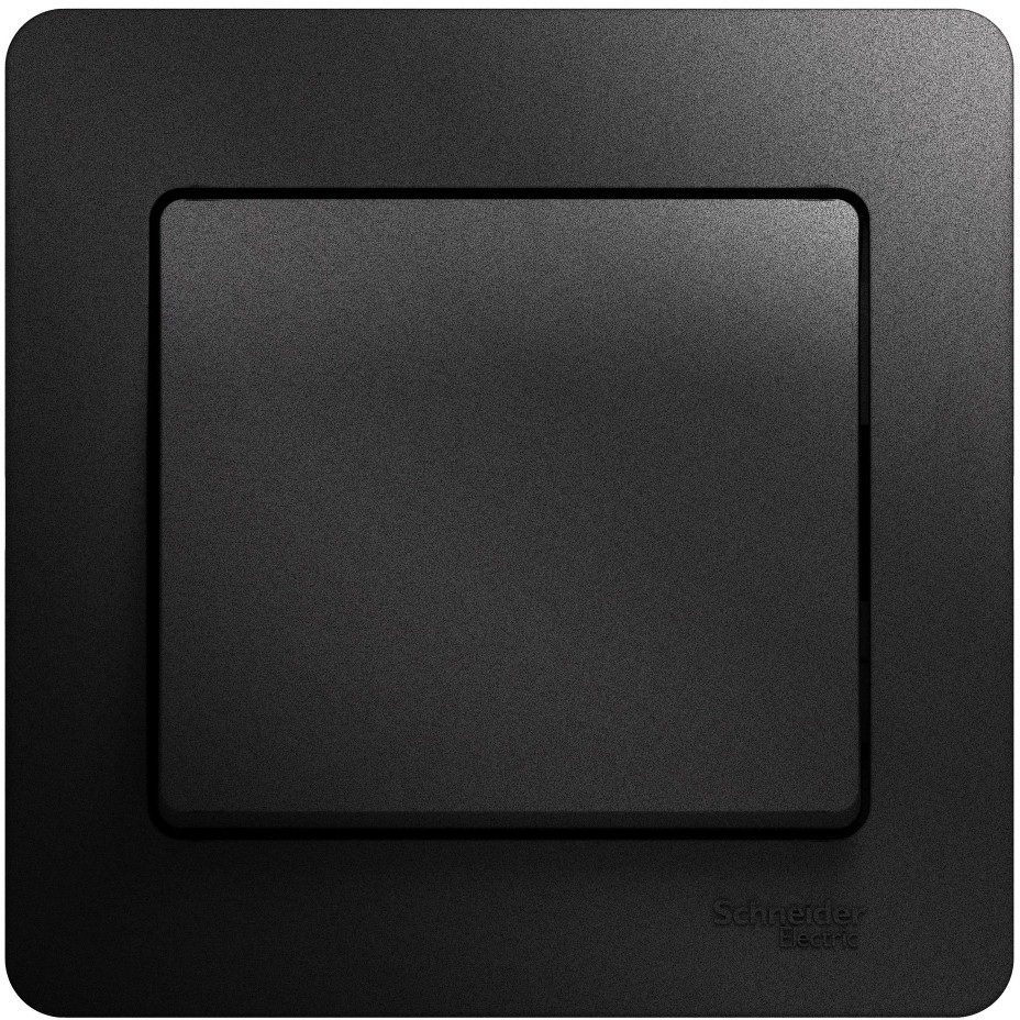 Выключатель встраиваемый одноклавишный (антрацит) Systeme Electric GSL000712