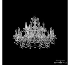 Хрустальная люстра Bohemia Ivele Crystal 1411/10+5/240 Ni Balls_BI
