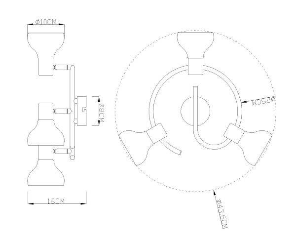 Спот Globo Lothar 54921-3_GL