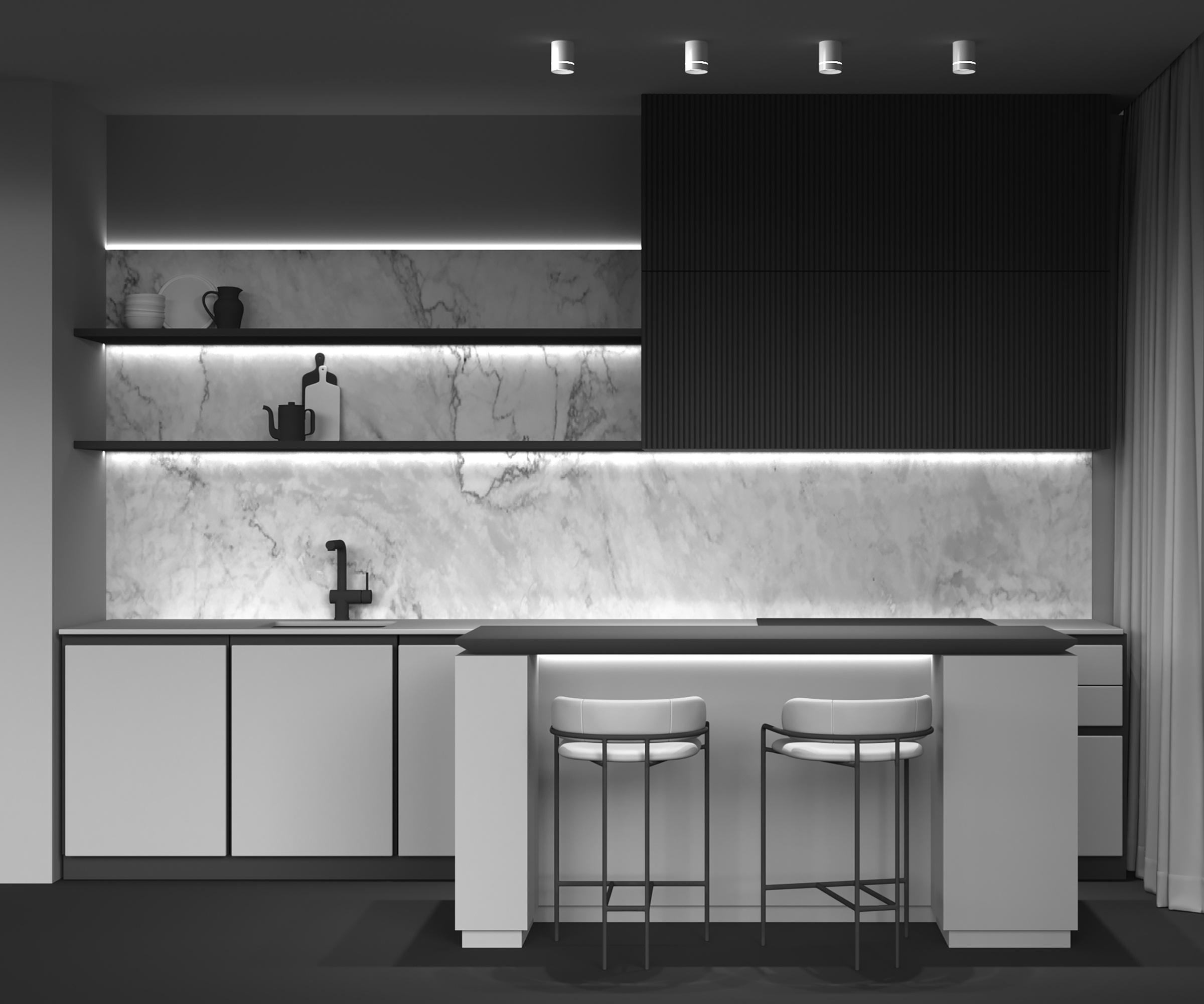 Накладной светильник Maytoni Orlo C085CL-9W4K-W_MY