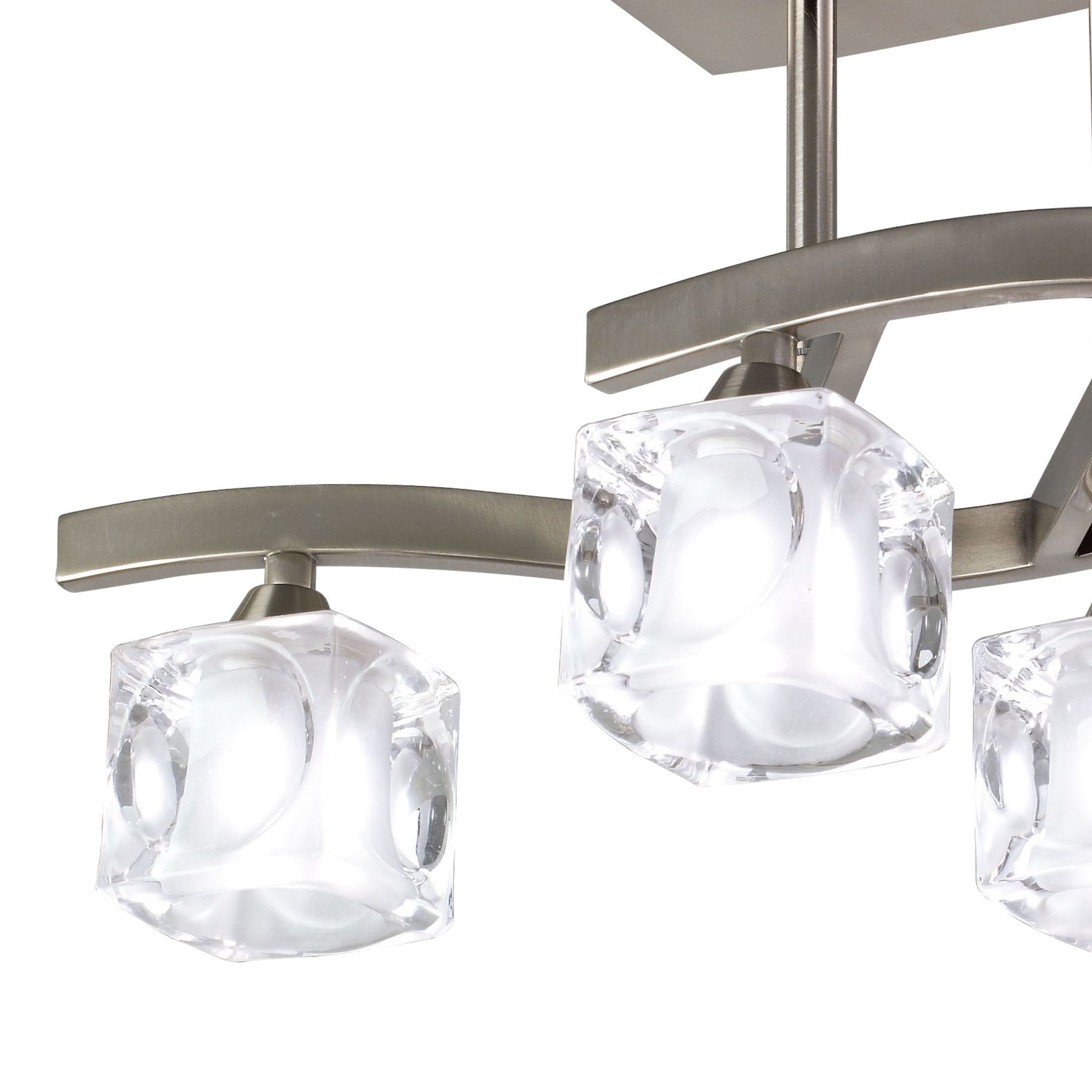 Потолочная люстра Mantra Cuadrax Nickel 0004049_MN