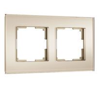 Рамка на 2 поста Senso (шампань, стекло soft-touch) Werkel a064577_WR