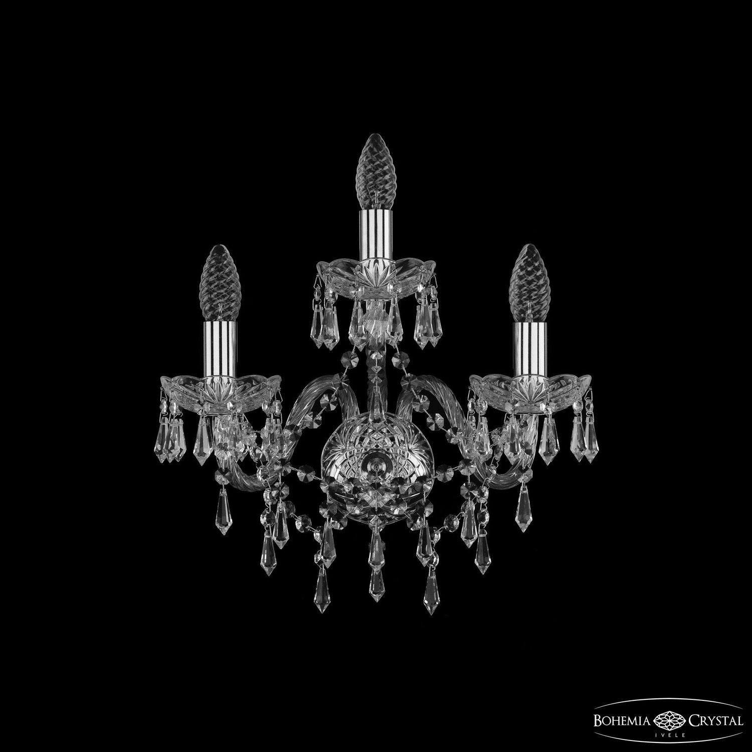 Бра Bohemia Ivele Crystal 1403B/2+1/160 Ni_BI