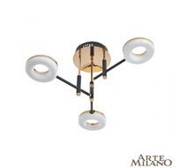 Потолочная люстра Arte Milano Ferrara 272999/3 BK/GD