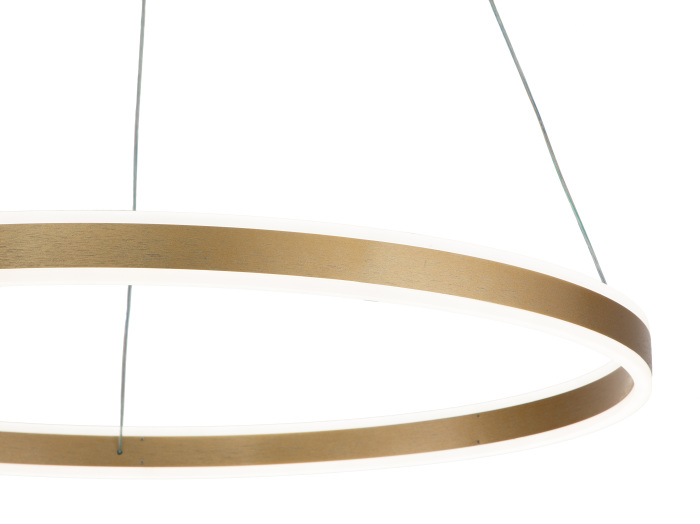 Подвесная люстра с пультом золотой с пультом светодиодная (14001/1P Gold) Indigo V000017L