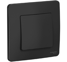 Выключатель встраиваемый одноклавишный (антрацит) Systeme Electric BLNVS010606