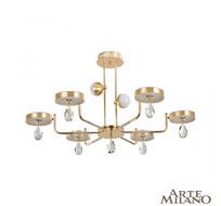Подвесная люстра на штанге Arte Milano Ferrara 272210/6 GD