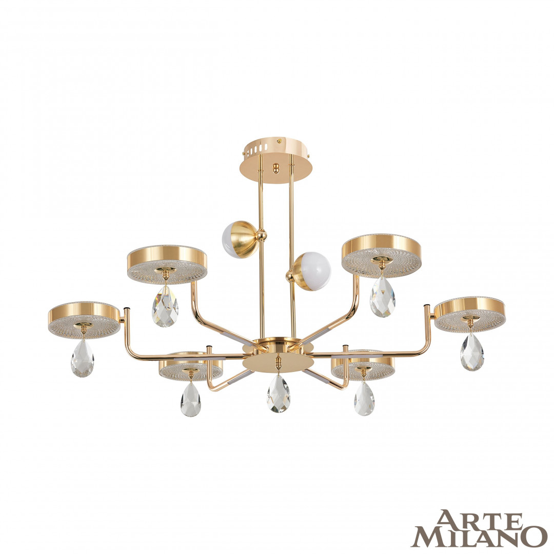 Подвесная люстра на штанге Arte Milano Ferrara 272210/6 GD